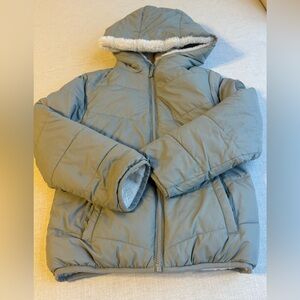 Abercrombie Kids Reversible Warm Hooded Puffer Jacket  Size 9/10